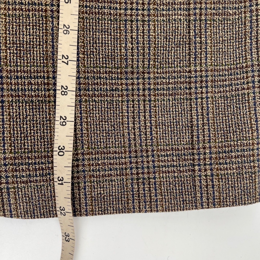 Vito Rufolo Vintage Silk Wool Blazer 39L Lanificio Glen Plaid Italy Sport Coat - Picture 11 of 12